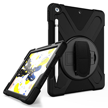 Apple iPad 6. Nesil 9.7 Kılıf Defender Askılı Zırhlı Tank Case A1893 A1954