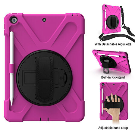 Apple iPad 6. Nesil 9.7 Kılıf Defender Askılı Zırhlı Tank Case A1893 A1954