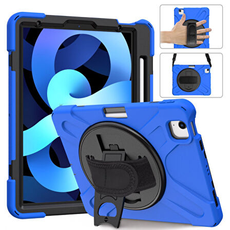 Apple iPad Pro 11 3. Nesil Kılıf Defender Askılı Zırhlı Tank Case A2377 A2459 A2301 A2460