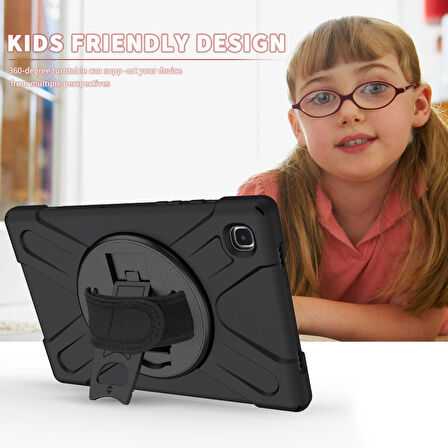 Samsung Galaxy Tab A7 10.4 T500 T505 T507 Kılıf Defender Askılı Zırhlı Tank Case