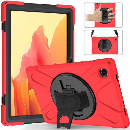 Samsung Galaxy Tab A7 10.4 T500 T505 T507 Kılıf Defender Askılı Zırhlı Tank Case