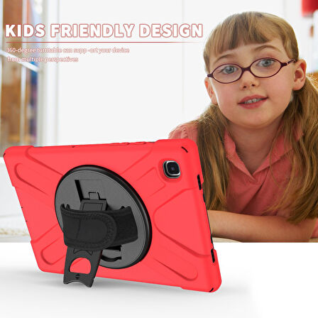 Samsung Galaxy Tab A7 10.4 T500 T505 T507 Kılıf Defender Askılı Zırhlı Tank Case
