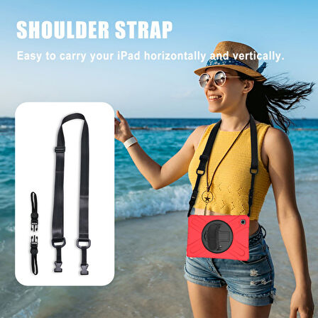 Samsung Galaxy Tab A7 10.4 T500 T505 T507 Kılıf Defender Askılı Zırhlı Tank Case