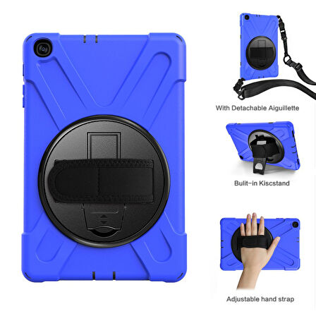 Samsung Galaxy Tab A 10.1 T510 T515 T517 Kılıf Defender Askılı Zırhlı Tank Case