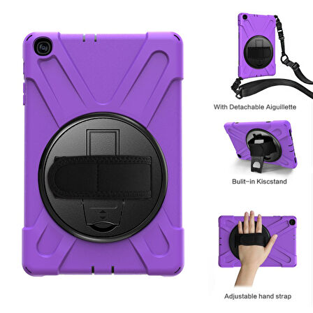 Samsung Galaxy Tab A 10.1 T510 T515 T517 Kılıf Defender Askılı Zırhlı Tank Case