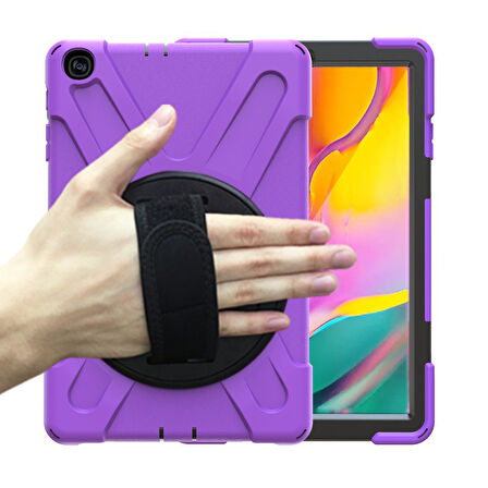 Samsung Galaxy Tab A 10.1 T510 T515 T517 Kılıf Defender Askılı Zırhlı Tank Case
