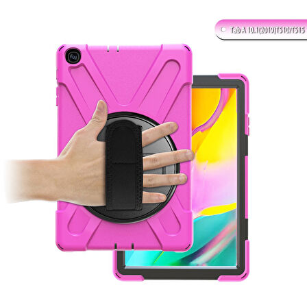 Samsung Galaxy Tab A 10.1 T510 T515 T517 Kılıf Defender Askılı Zırhlı Tank Case
