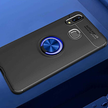 Huawei P Smart 2019 Kılıf Yüzüklü Magnetli Ravel Case