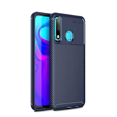 Huawei P30 Lite Kılıf Karbon Silikon Case