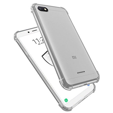 Xiaomi Redmi 6A Kılıf Şeffaf Nitro Anti Shock Kapak