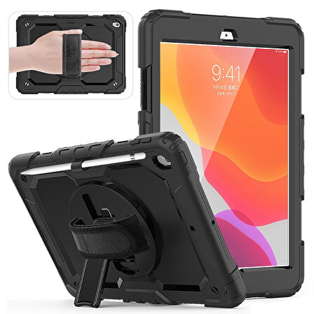 Apple iPad 9. 8. 7. Nesil 10.2" Kılıf Defender Askılı Pars Case Fuji A2197 A2200 A2198
