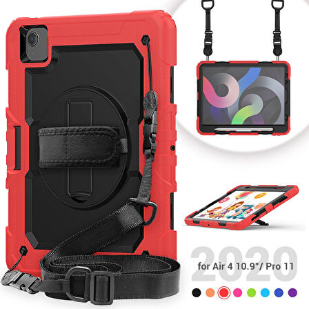 Apple iPad Air 4 10.9 Kılıf Defender Askılı Pars Case A2072 A2316 A2324 A2325