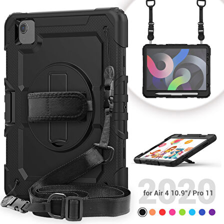 Apple iPad Pro 11 2. Nesil 2020 Kılıf Defender Askılı Pars Case A2228 A2068 A2230 A2231