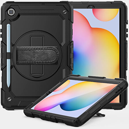 Samsung Galaxy Tab S6 Lite 2024 P620 P610 Kılıf Defender Askılı Pars Case Fuji 13-15-17
