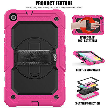 Samsung Galaxy Tab A 8.0 T290 T295 T297 Kılıf Defender Askılı Pars Case Fuji
