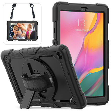 Samsung Galaxy Tab A 10.1 T510 T515 T517 Kılıf Defender Askılı Pars Case