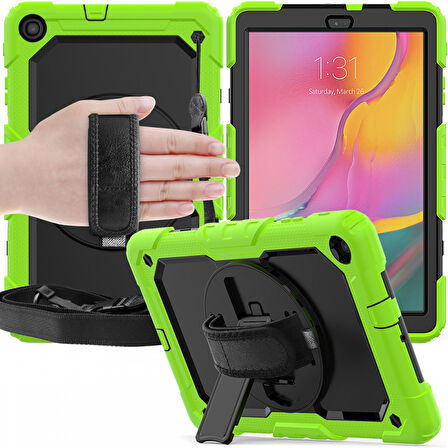 Samsung Galaxy Tab A 10.1 T510 T515 T517 Kılıf Defender Askılı Pars Case