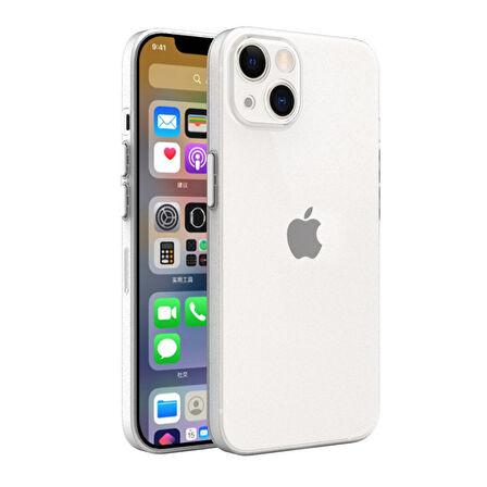 Apple iPhone 13 Kılıf 0.3mm Ultra İnce Hayalet Yumuşak Kapak
