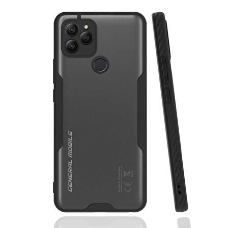 General Mobile 21 Kılıf Kenar Renkli Kamera Korumalı Mat Kapak