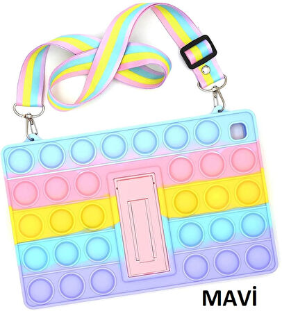 Samsung Galaxy Tab A 8.0 T290 T295 T297 Kılıf Cute Dolls Standlı Eğlenceli 3D Karekterli Çocuk Kılıfı