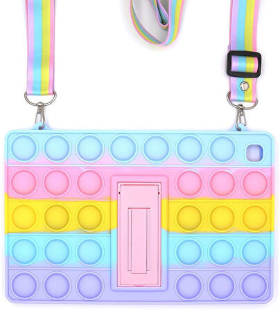 Samsung Galaxy Tab A 8.0 T290 T295 T297 Kılıf Cute Dolls Standlı Eğlenceli 3D Karekterli Çocuk Kılıfı