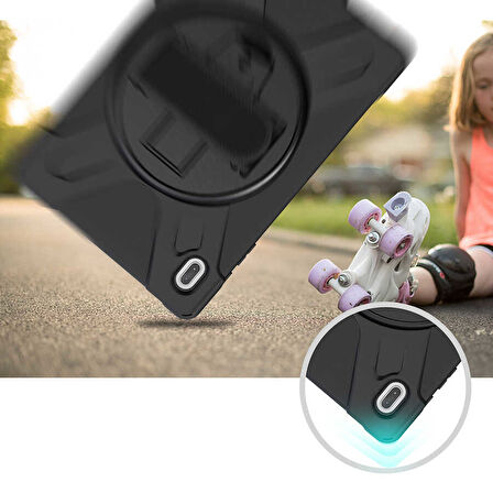 Samsung Galaxy Tab S7 FE LTE T737 T736 T733 T730 Kılıf Defender Askılı Zırhlı Tank Case