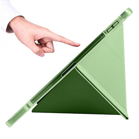 Xiaomi Mi Pad 5 / 5 Pro Kılıf Kalem Bölmeli Trifolding Case