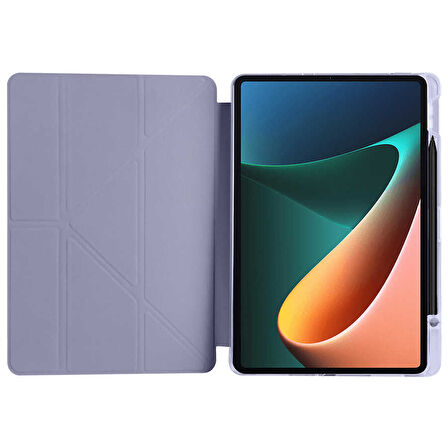 Xiaomi Mi Pad 5 / 5 Pro Kılıf Kalem Bölmeli Trifolding Case