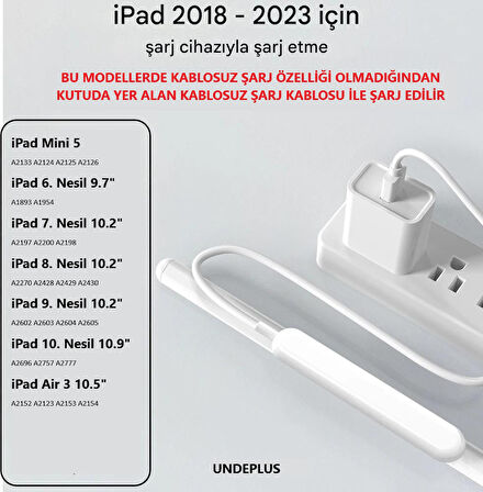 Apple iPad Stylus Dokunmatik Kalem Palm Rejection Mıknatıslı 2018 Sonrası iPadlar İçin Pencil 2.Nesil