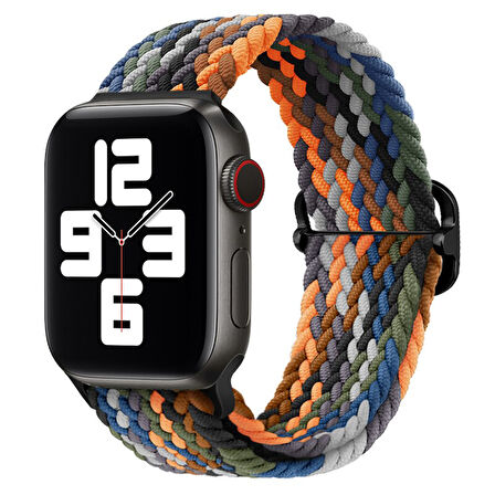 Apple Watch 10 42mm - 38/40/41mm Kordon Örgü Tokalı Kordon 2/3/4/5/6/se/7/8/9