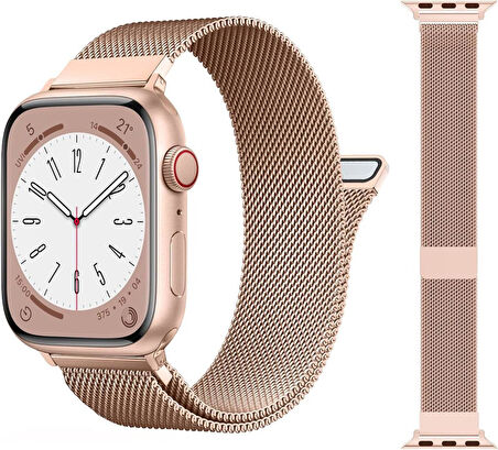 Apple Watch 42/44/45/46/49mm Kordon Milano Loop Metal Kordon 2/3/4/5/6/se/7/8/9/10/ultra