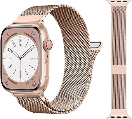 Apple Watch 42/44/45/46/49mm Kordon Milano Loop Metal Kordon 2/3/4/5/6/se/7/8/9/10/ultra