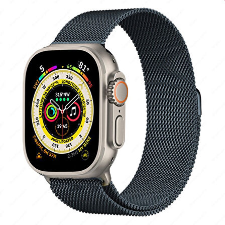 Apple Watch 42/44/45/46/49mm Kordon Milano Loop Metal Kordon 2/3/4/5/6/se/7/8/9/10/ultra