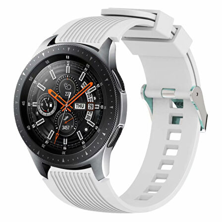 Huawei Watch 3 GT GT2 GT2e GT3 GT4 GT5 Pro 46mm Ultimate SE Elite Kordon Çizgili Silikon Kordon