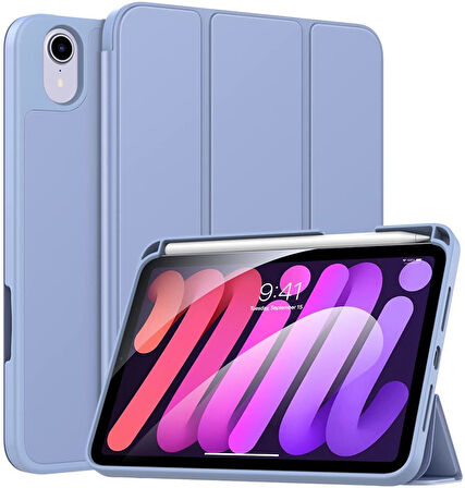 Apple iPad Mini 7 Mini 6 Kılıf Kalem Bölmeli Smart Case 2021-2024