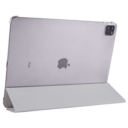 Apple iPad Pro 12.9 4. Nesil 2020 Kılıf PU Deri Smart Standlı Case A2229 A2069 A2232 A2233
