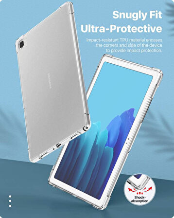 Samsung Galaxy Tab A7 Lite T220 T225 T227 Kılıf Darbelere Dayanıklı Şeffaf Kapak
