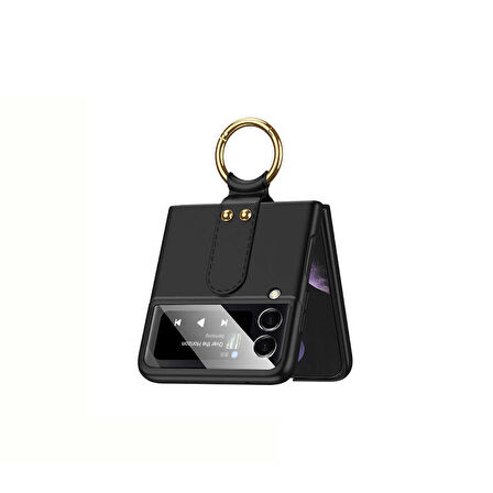 Samsung Galaxy Z Flip 3 Kılıf Flip Ring Kıpta Kapak