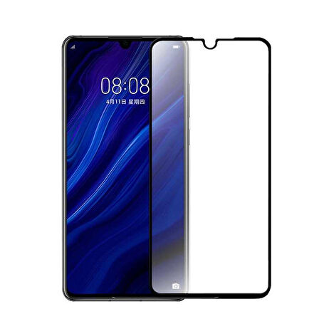 Huawei P30 Temperli Cam Full Ekran Koruyucu