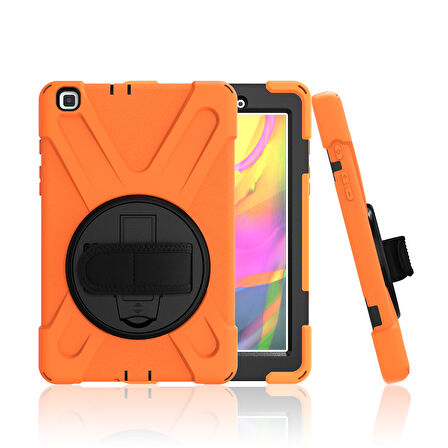 Samsung Galaxy Tab A 8.0 T290 T295 T297 Kılıf Defender Askılı Zırhlı Tank Case