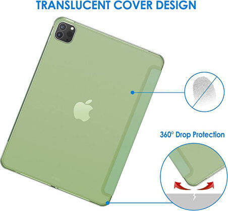 Apple iPad Pro 11 2. Nesil Kılıf PU Deri Smart Standlı Case A2228 A2068 A2230 A2231