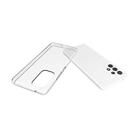 Samsung Galaxy A73 Kılıf Şeffaf Silikon Hibrit Case Kapak