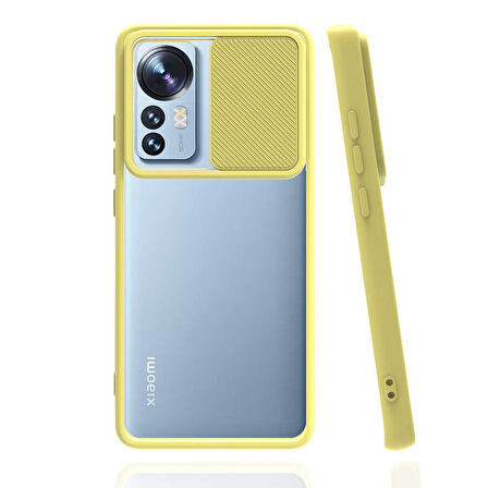 Xiaomi Mi 12 Kılıf Kamera Kapatmalı Lensi Case