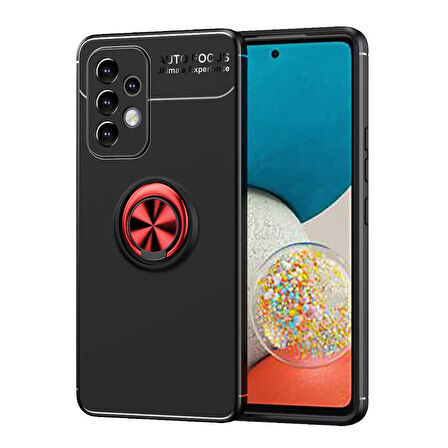 Samsung Galaxy A73 Kılıf Yüzüklü Magnetli Ravel Case Kapak