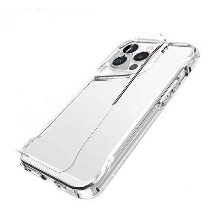 Apple iPhone 13 Pro Max Kılıf Maximus Sararmaz Şeffaf Kapak