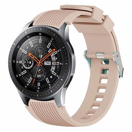 Huawei Watch 3 / 3 Pro Kordon Çizgili Silikon Kordon