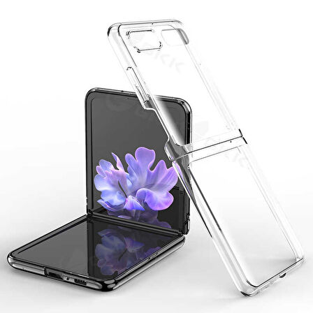 Samsung Galaxy Z Flip Kılıf Şeffaf Kıpta Kapak