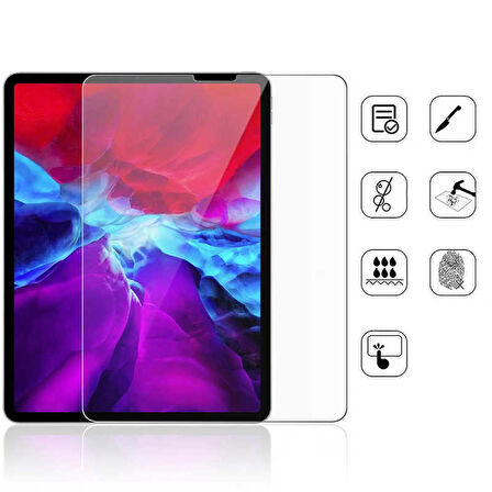 Apple iPad Air 5 10.9" 2022 M1 Tablet Temperli Cam Ekran Koruyucu A2588 A2589 A2591
