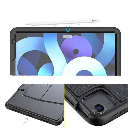 Apple iPad Air 5 10.9" 2022 M1 Kılıf Multifunction Leather Case A2588 A2589 A2591
