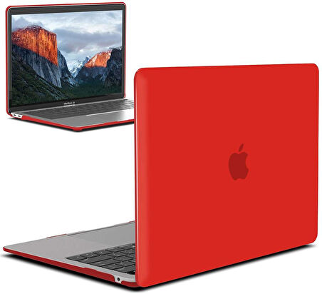 Apple Macbook Pro 13.3inç M2 2022 2020 A2251 A2289 A2338 Kılıf Mat Ön Arka Kapak